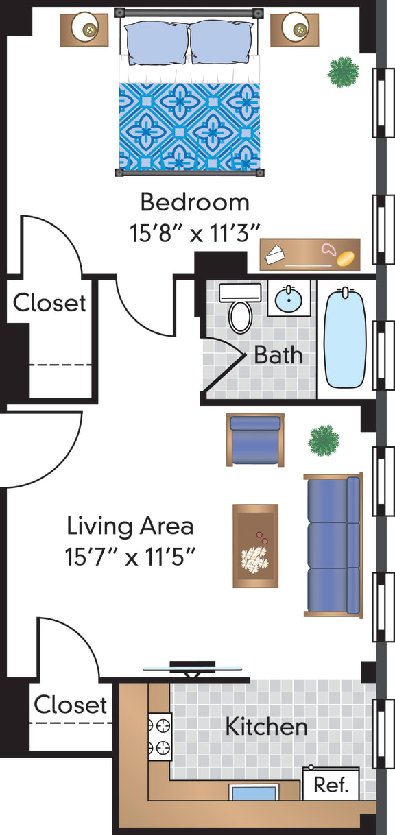 Renovated Studio - 01 Tier