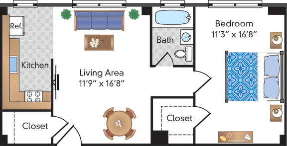 Renovated One Bedroom - 04 Tier