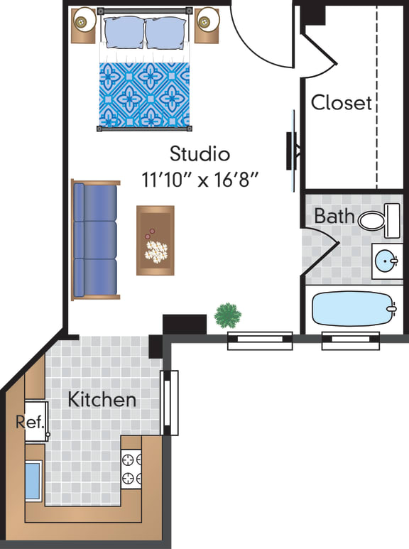 Floor Plans of The Sedgewick Apartments in Washington, DC