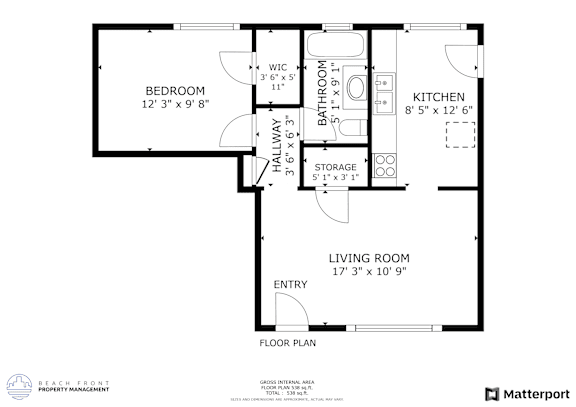 Floor Plan  a floor plan of a house with a bedroom and a living room