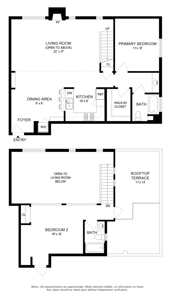a floor plan of a house with two floors and a garage