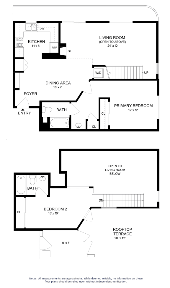 a floor plan of a house with two floors and a garage