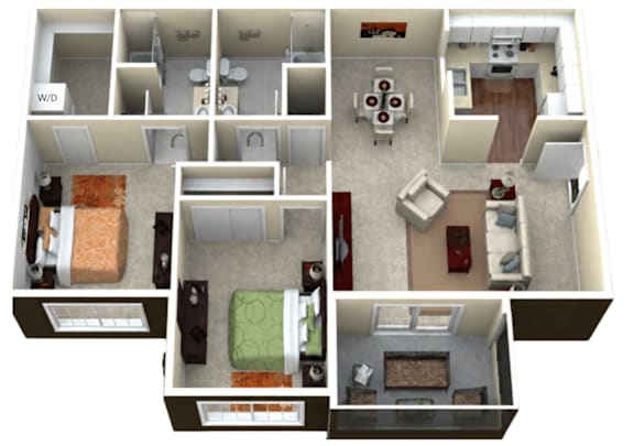 A series of images showing different floor plans of a house.