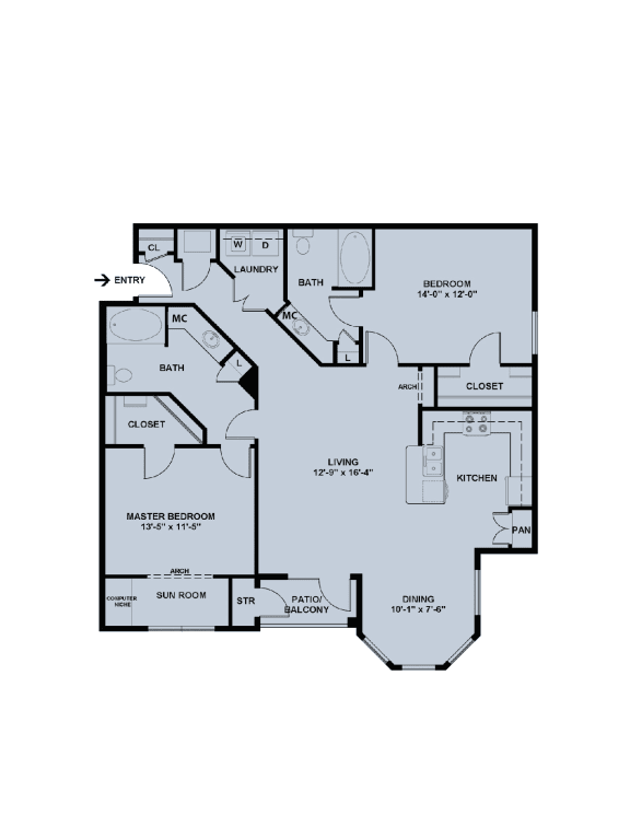 bedroom floor plan  the elite apartments lanzarote