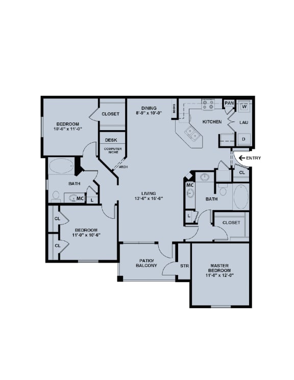 bedroom floor plan  the elite residences