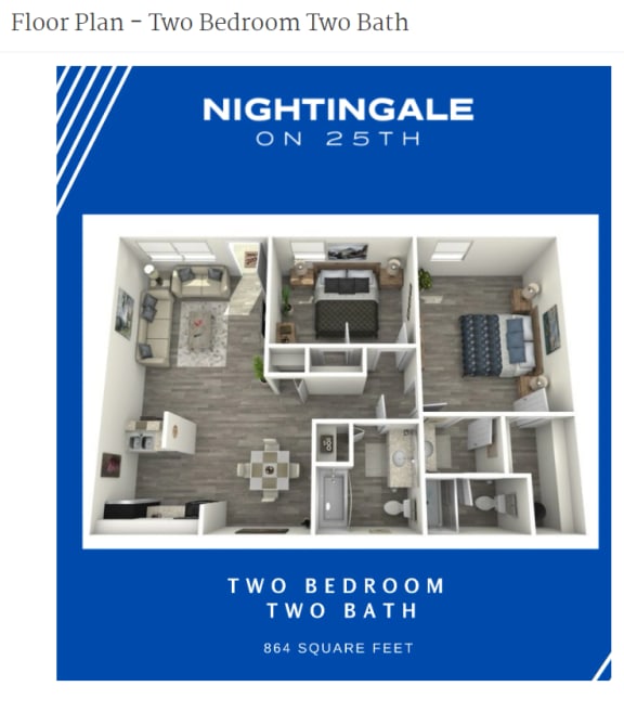 a nightingale floor plan two bedroom two bath
