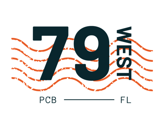 A graphic with the number 79 and the words PCB and FL.