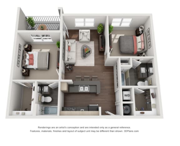 2 Bedroom 2 Bathroom