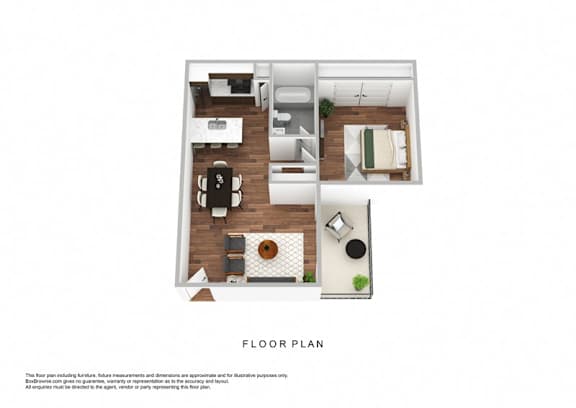 A floor plan of a house with a kitchen, living room, dining room, and bedrooms.