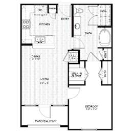 A black and white image of a floor plan for a house.