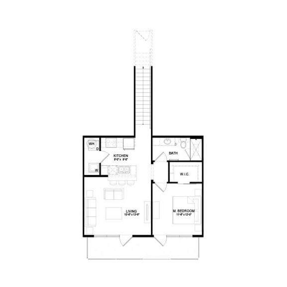 A2 Floor Plan at Hermosa Village, Texas