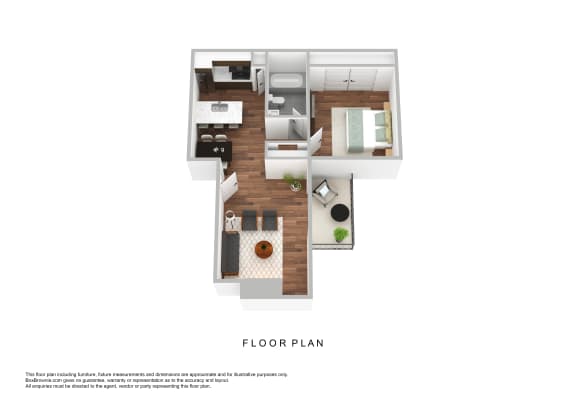 bedroom floor plan | luxury apartments in towson md | the southerly