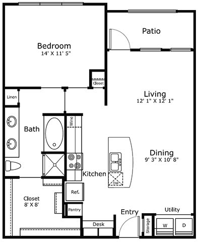 a floor plan of a small house with a bathroom and a living room