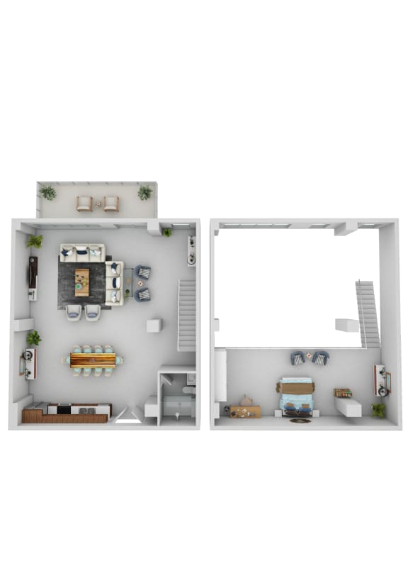 a floor plan of a house with a bedroom and a bathroom