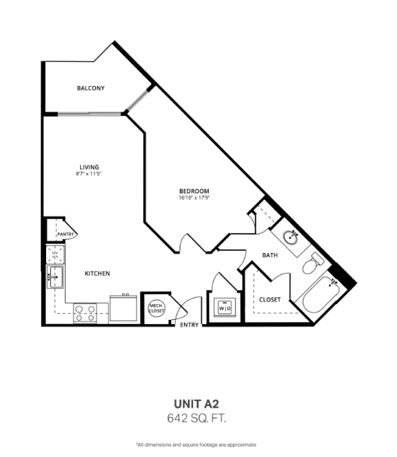 the ninth floor unit a2 floor plan