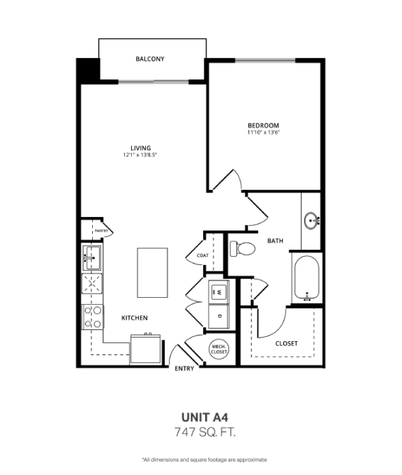 the unit a4 floor plan