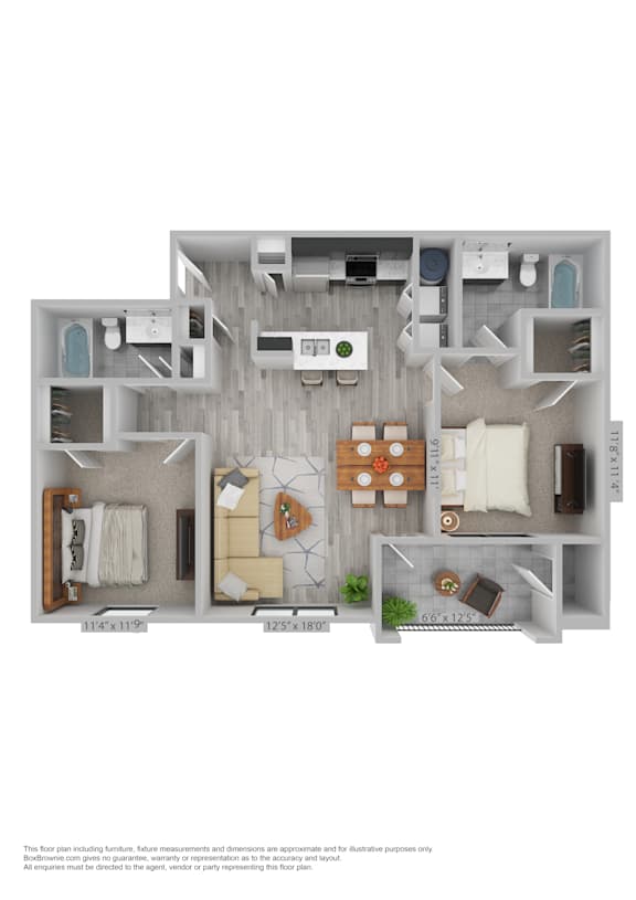 A floor plan of a house with a kitchen, living room, and bathroom.