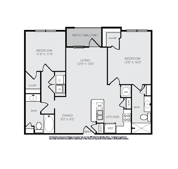 A black and white image of a floor plan for a house.