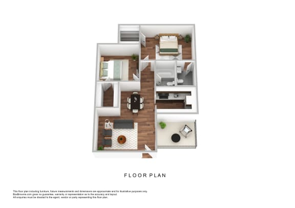 bedroom floor plan | luxury apartments in towson md | the southerly