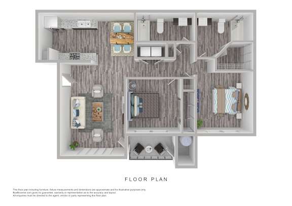 A floor plan of a house with a kitchen, living room, and bathroom.