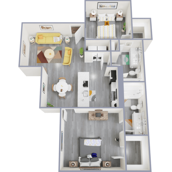 a floor plan of a 1 bedroom apartment with a bathroom and a living room