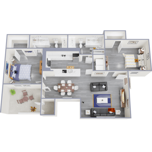 bedroom floor plan an in 2 bed 2 bath