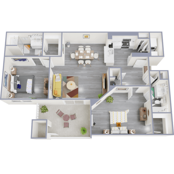 a 3 bedroom floor plan of 3773 sqft
