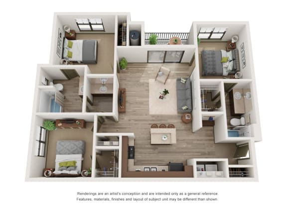 3 bedroom apartment