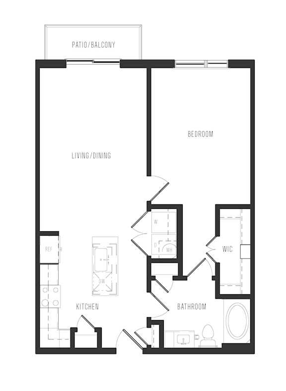 A black and white image of a house floor plan.