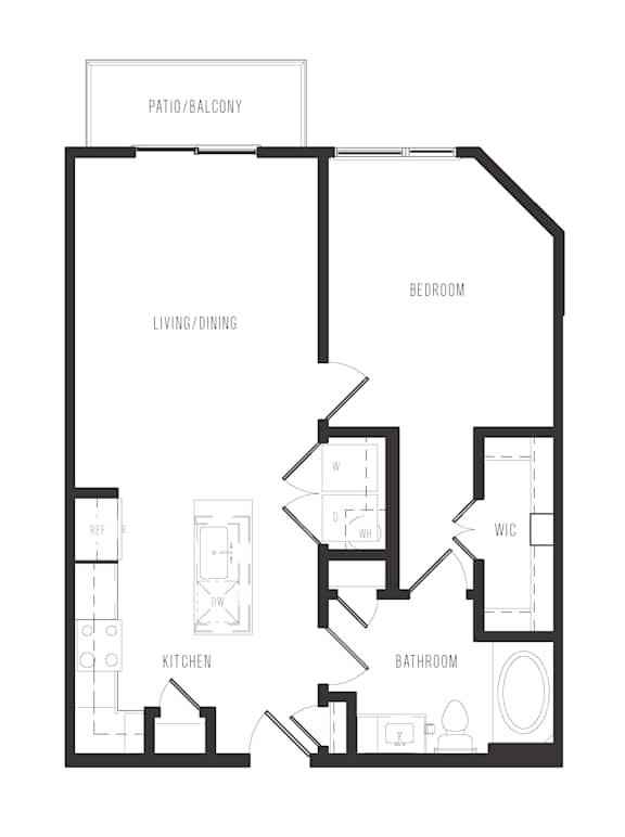 a1b floor plan in dallas texas apartments