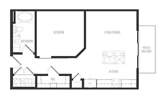 e1a floor plan in dallas texas apartments