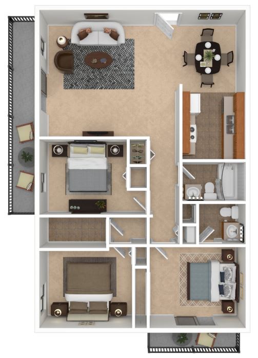a floor plan of a house with a living room and a dining room