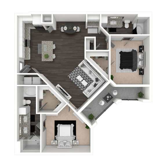A black and white floor plan of a house with a kitchen, living room, and bathroom.