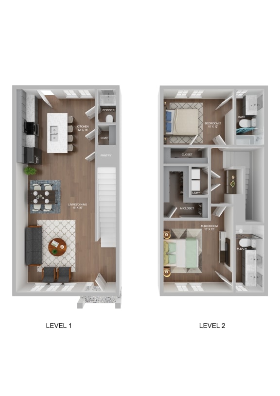 a floor plan of a house with a bedroom and a living room