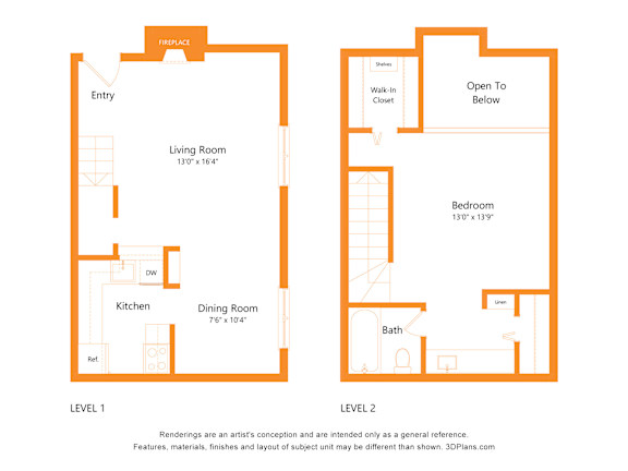 A diagram shows two levels of a house with labeled rooms.