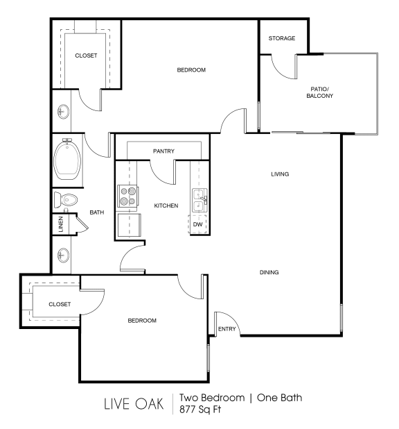 a floor plan of two bedroom one bath floor plan apartments ga