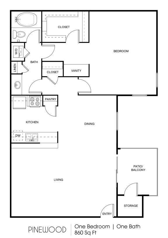floor plan of the first level of a two story home with an open floor plan
