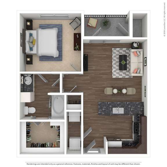 A series of images showing different layouts of a bedroom.