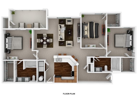 the floor plan of the 840 sq ft