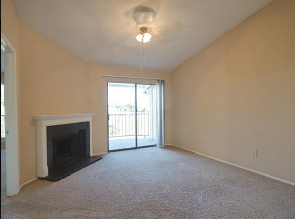 living room space in our deer park apartments