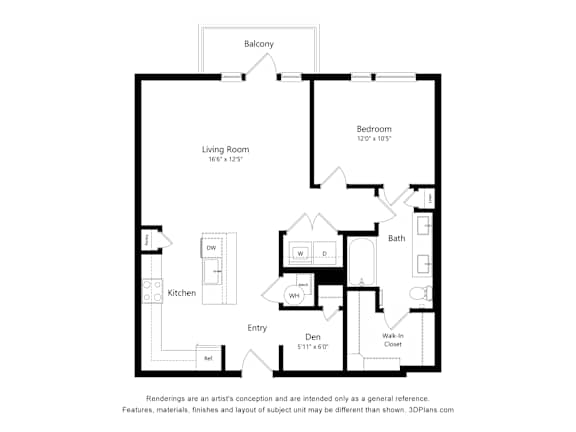 A black and white drawing of a house layout.