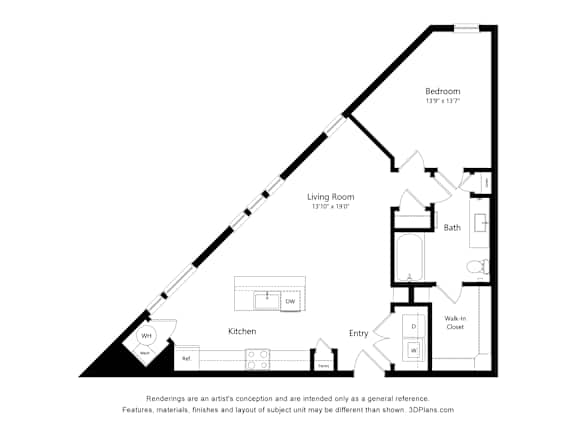 A black and white drawing of a house layout.