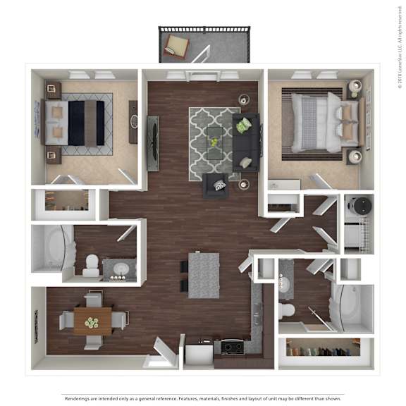 A floor plan of a house with a kitchen, living room, and bathroom.