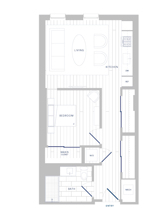 A floor plan of a house with labeled rooms such as "BATH" and "BEDROOM".