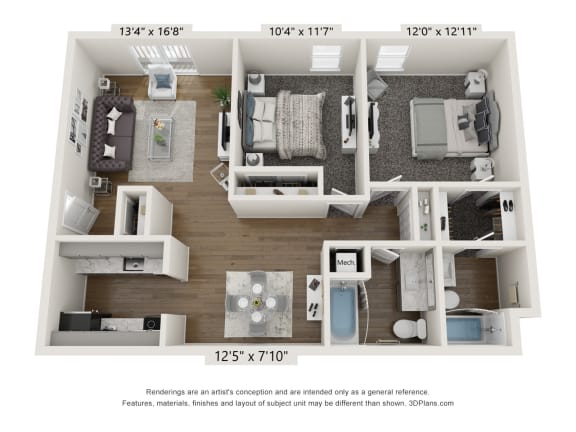 two bedroom
