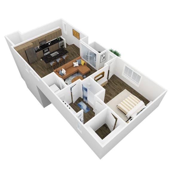 bedroom floor plan of a 2100 sq ft apartment