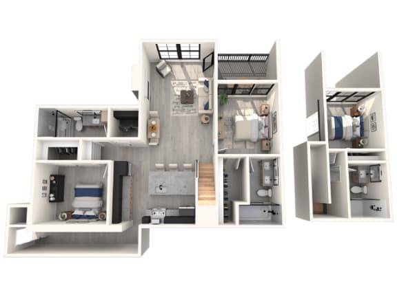 Floor Plan 3x3 Townhome