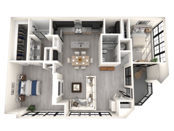 Floor Plan 2x2 Townhome