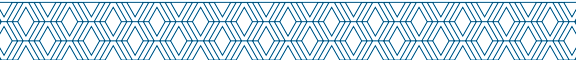 A pattern of blue lines and shapes on a black background.
