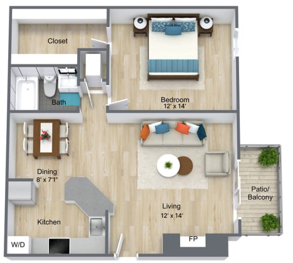 a floor plan of a home with a bedroom and a living room